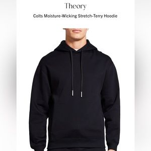 Theory Black Knit Hoodie Sweater $300